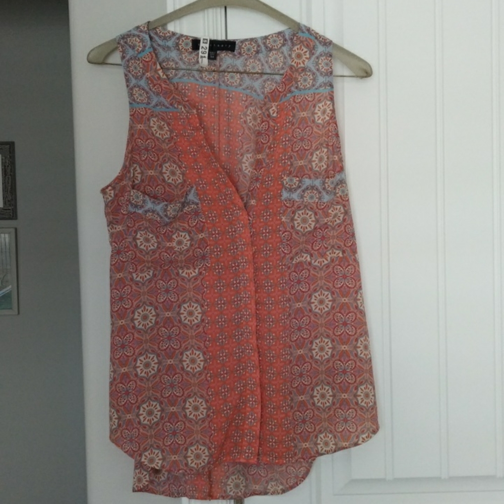 Sanctuary Printed Sleeveless Tank Top